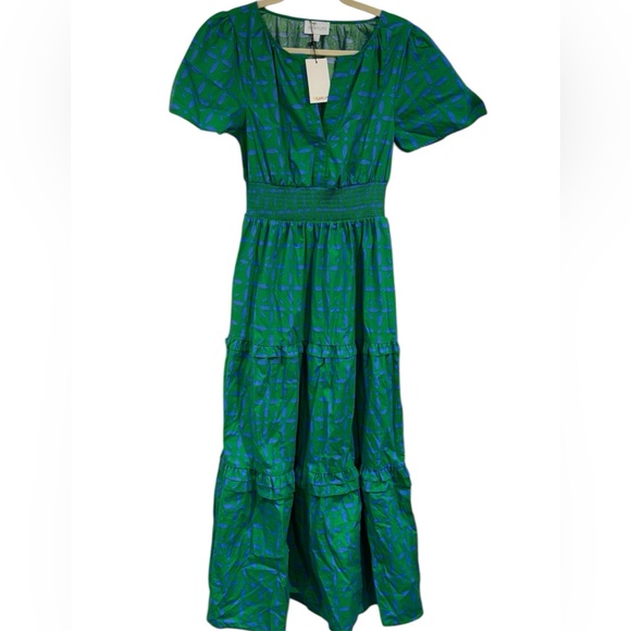 Sugarlips Dresses & Skirts - Sugarlips Green Printed Tiered Maxi Dress